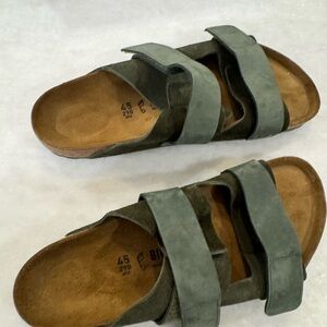 Birkenstock Green Suede Men's Sandals